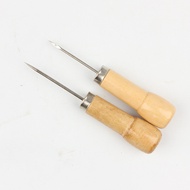 Awl Thousand Pieces Pass-Up Shoe Awl Needle Hole Shoe Awl DIY Handmade Log Handle Tool PLMJ