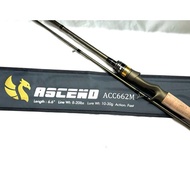 EXP ASCEND ROD 2 PCS Fishing Rod Medium Light Weight Bait Casting BC Spinning 6"3~7"0