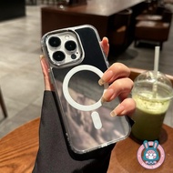 Mirror Magnetic Phone Case For Samsung Galaxy S26 S25 FE Edge Plus Ultra A57 A37 A27 A17 A07 A56 A36