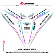 Striping Mx King 150 Sticker Y15zr Sticker Mx King150 Sniper150 Mxi Jupiter Mx Ink. Motif Sticker 39