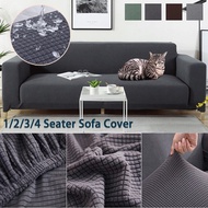 1/2/3/4 Seater Sofa Cover Waterproof Sarung Sofa L Shape Universal Elastic Slipcover Stretch Couch Protector Cover