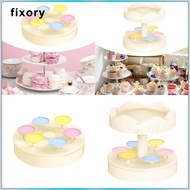 [fixory] Rotatable Serving Tray Round Turntable for Desserts Revolving Autorotation Cupcake Stand Ca