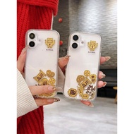 财神爷手机壳 发财手机壳 Apple Golden God of Wealth Sesuai untuk kes telefon bimbit IPhone 15 Pro Max Apple 16Pr