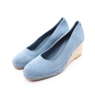【二手】 Salvatore Ferragamo女士坡跟麂皮高跟鞋