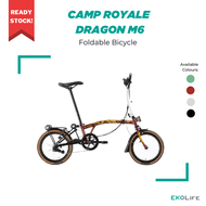 ROYALE DRAGON 6 Speed Foldable Tri-Fold Bicycle 16 inch | M Bar | Foldie Folding Bike | Singapore | Mobot | Outdoor Cycling | SG Ready Stock