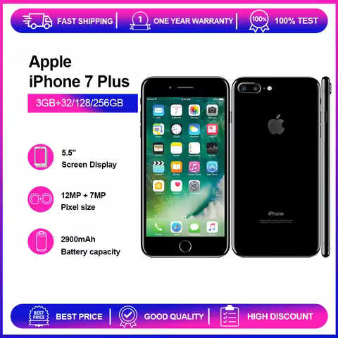 Apple iPhone 7 Plus 3GB RAM 32GB ROM Used Original Unlocked 5.5" Retina IPS NFC 4G CellPhone Fast Sh