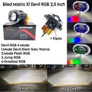Projector BILED Matrix 2.5 Inch Projector Biled with Shroud and Demon Eyes Rgb
