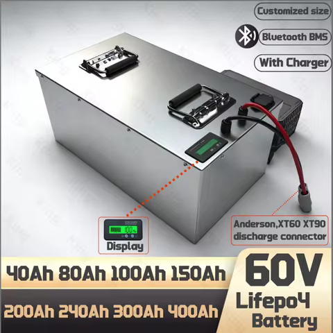 XH-Vti-20S 60V 40Ah 80Ah 100Ah 150Ah 200Ah 240Ah 300Ah 400Ah Lifepo4 Battery for 3KW 6KW EV RV Motor