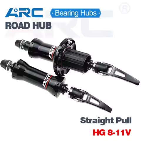 ARC-Road Bike Bicycle Hub, Front 100mm Rear 130mm, Straight Pull, Quick Release, 6 Bearings, Compati