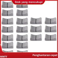 20Pcs 24mmx11mmx10mm Console Mixer Slider Fader Knobs Replacement for Potentiometer Gray Knob Black 