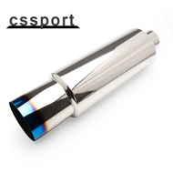 New Tail Pipe Auto Exhaust Systems Stainless Steel Muffler Tip TailPipe Universal Inlet 2.5Inch Outl