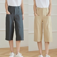 Eyouth 10148 women pants high waist 3/4 pants for woman