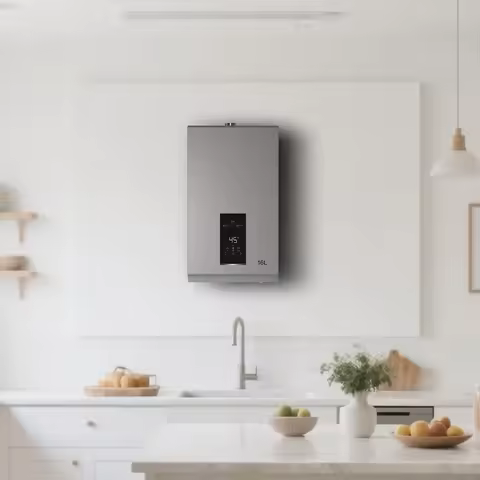 Russia/Georgia/Ukraine Household Natural Gas Water Heater with Copper Exhaust Balance Type and Heat 