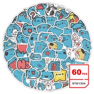 BugCat Capoo Stickers Set Cartoon Waterproof Graffiti Decals Sticker for Kids, 60pcs