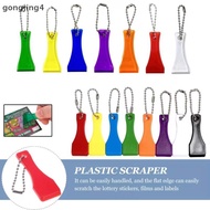 [gongjing4] 1/3/8pcs Multi-Functional Lottery Scratch-Off Tool Scratch-Off Keychain Key Ring Stier R