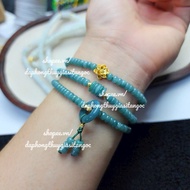 Lam Ngoc Jadite 5.5mm Mix Charm Svip necklace, inspected product