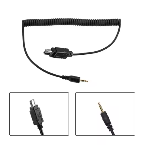 2.5mm Remote Shutter Release Connecting Cord Cable N10 for Nikon Z7II Z6II Z5 D780 D7500 D750 D7200 