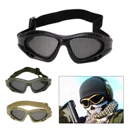 BST❀Tactical Motorcycle Airsoft Eye Protection Goggles Anti Fog Mesh Metal Glasses
