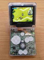 @高雄熱血生活館@ GBA SP高亮全貼合IPS螢幕主機 (高清透明外殼)