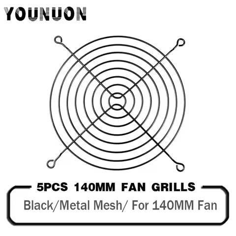 5PCS 140MM 140MMX140MM Fan Grills PC Computer Case Laptop Cooling Fan Mesh Protector Guard for 140mm