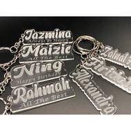 Custom Keychain Name l Engraving keychain