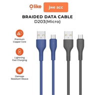 Cable data olike D203M D203L D203C D203CC usb micro lightning typeC to C fast charging cable charger