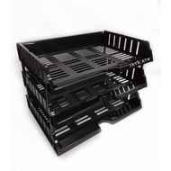 Rak Kertas Dokumen 3 Susun Plastik Elevated Letter Tray Rakit Laci Dokumen File Meja Dct-703 Gunindo