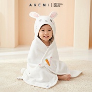 AKEMI Kids Cotton Hooded Towel (60cm x 120cm)