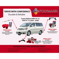 Polymann Toyota Alphard ANH10 (2002 - 2008) Lower Arm, Axle & Steering Rack PU Bush