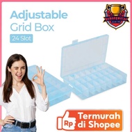 SQUARE Multifunction Adjustable Grid Box 24 Slots Storage Box - J24D