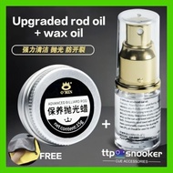 O'MIN AA advanced cue oil & polishing wax snooker cue clean maintenance protection snooker cue cue s