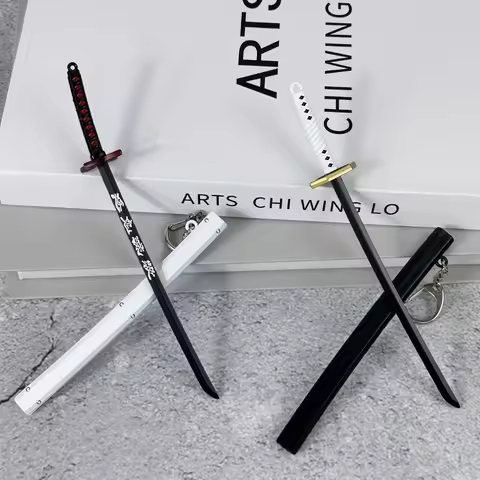 6inch Anime Demon Slayer Katana Original Samurai Sword Real Size Japanese Katana Giyuu Metal Shinobu