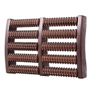 Foot Massager Foot Roller Solid Wood Feet Massager Footrest for Under Desk (Color : Brown, Size : 29