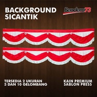 SICANTIK BACKGROUND FLAG (3.7 METERS) 5 WAVES