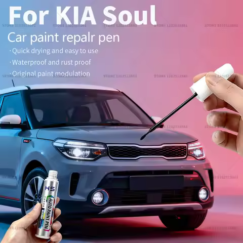 Car Paint Repair Pen Touch Up Scratch Remover DIY Auto Accessories For KIA Soul Red 1E White A1 1D B
