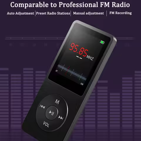 Portable MP3 Player With LCD Screen Built-in Microphone FM Radio Video Hifi MP4 Player Movies E-book