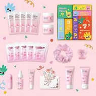 1 Set Deep Nourishing Sakura Surprise 7-Day Countdown Gift Box, (Octopus Facial Cleansing Brush + Sa