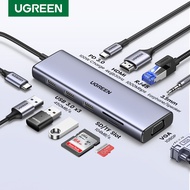 UGREEN 10 in 1 USB C HUB Dongle Ethernet Docking Station with 4K HDMI VGA 100W Power Delivery 3 USB 