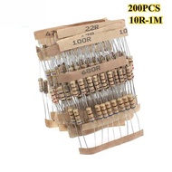 200 Carbon Film Equipment Set 5% 1W 20 Value 10 Ohm-1M Resistor 6.8K 10K 22K 47K 68K 100K 470