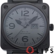 Bell & Ross BR01-96 Commando 大日曆腕錶，全球限量 500 枚，BR01-96-S，不鏽鋼/橡膠男士腕錶，灰色，成色極佳 [二手]