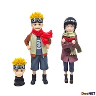 Naruto Uzumaki Hinata Hyuga Childhood Naruto Shippuden Action Figure PVC