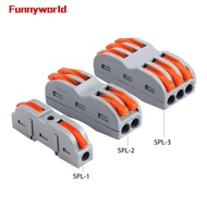 20PCS Compact Terminal Block SPL1 39x9x15mm SPL2 40x13x12mm SPL3 40x17x13mm Set