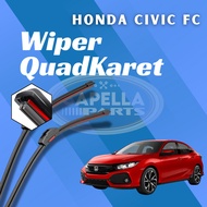 Honda Civic FC Frameless Quad Blade Wiper 4 Layers Rubber Blade 1 Set Left and Right Without Iron Fr