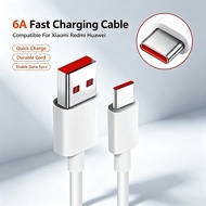For Xiaomi 120W/90W/67W/33W 6A Type C Fast Turbo Charge Cable For Xiaomi 17 15 14 12 11 10 9 Redmi N