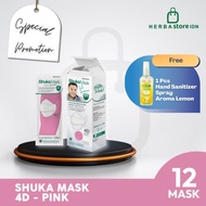 Masker Medis Shuka Mask 4D - Pink