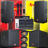 Paket Sound System Terbaik 2 Sub Aktif BareTone SW15 Speaker 15 inch