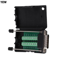 YEW 15 Pin Breakout Board, Male Connector DB15 DB15 Connector, Module Solderless 15 Pin with  DB15 B