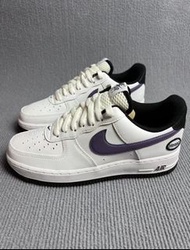 【👞全新原盒】Nike Air Force 1 Low 07 LV8“Hoops”板鞋 白紫