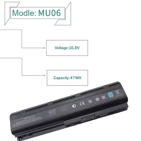 MU06 Laptop Battery for HP 593553-001 CQ32 CQ42 CQ43 DM4 G4 G6 G7 CQ43 CQ62 CQ72 DV3-4000 DV5-2000 D