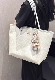 美國奧萊全新正品Coach蔻馳City33冰川白色托特包 香港代購